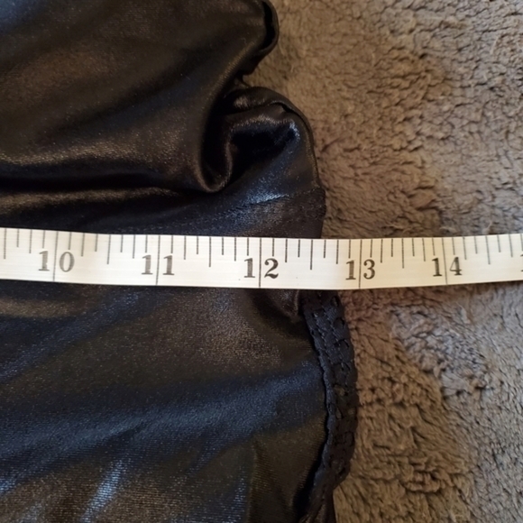 Koral Lustrous Mesh Faux Leather Maternity Leggings - Picture 7 of 10